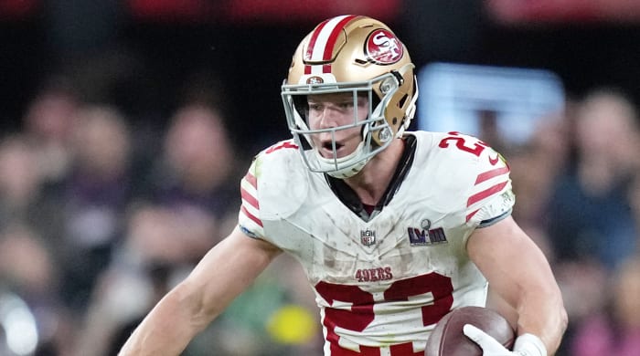 49ers running back Christian McCaffrey